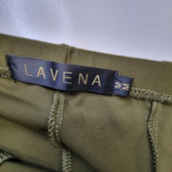 Olive Green Skirt Elastic Waist Flare Skirt Various Size - S/P, Size M - Picture 5 of 5